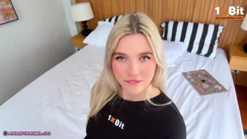 Busty blonde moans loudly in explicit POV scene